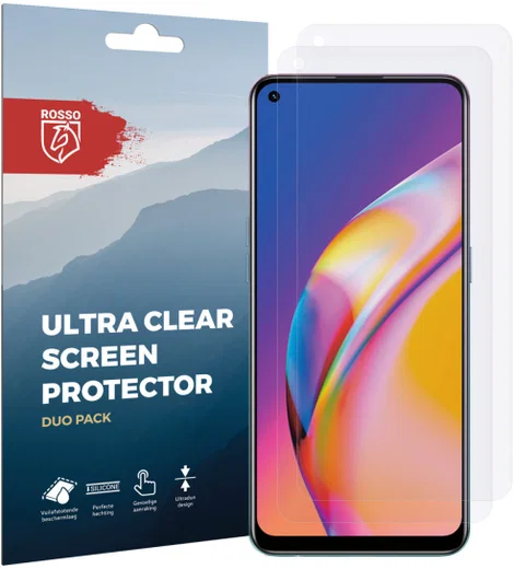 Rosso Oppo Reno5 Lite Ultra Clear Screen Protector Duo Pack afbeelding 9
