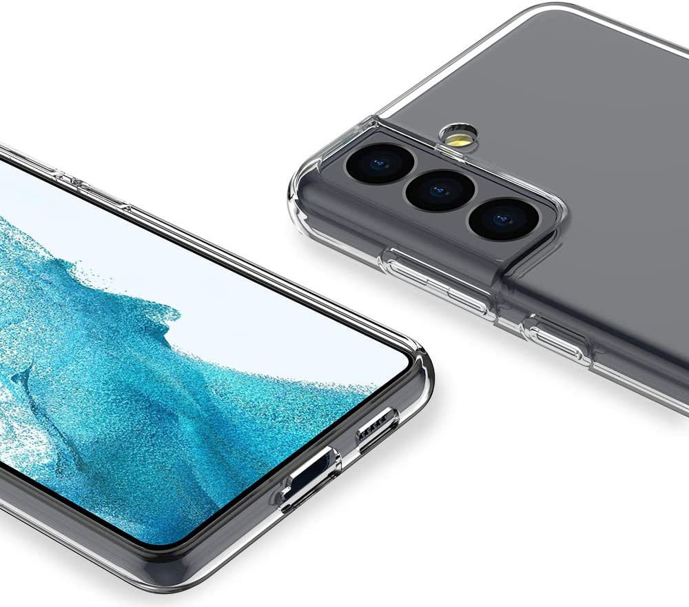 Samsung Galaxy S22 Hoesje Dun TPU Back Cover Transparant afbeelding 5