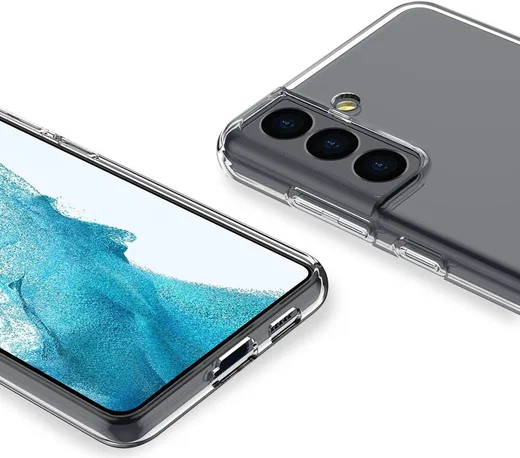 Samsung Galaxy S22 Plus Hoesje Dun TPU Back Cover Transparant afbeelding 5