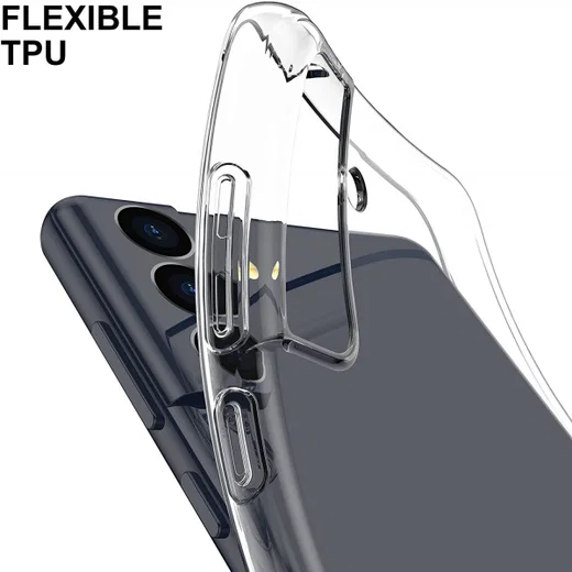 Samsung Galaxy S22 Plus Hoesje Dun TPU Back Cover Transparant afbeelding 3