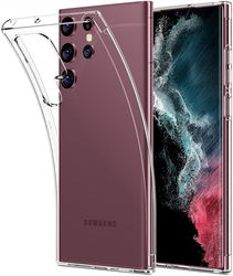 Samsung Galaxy S22 Ultra Hoesje Dun TPU Back Cover Transparant afbeelding