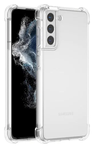 Samsung Galaxy S22 Hoesje Schokbestendig TPU Back Cover Transparant afbeelding 1