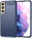 Samsung Galaxy S22 Hoesje Geborsteld TPU Back Cover Blauw