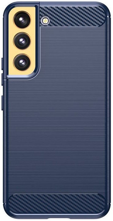 Samsung Galaxy S22 Hoesje Geborsteld TPU Back Cover Blauw afbeelding 2