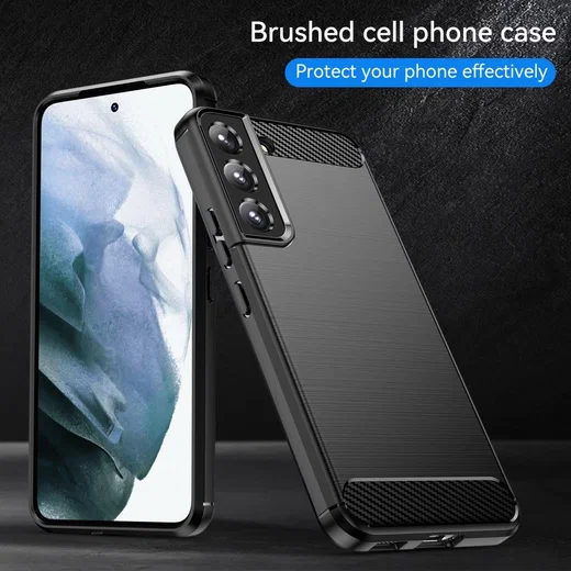 Samsung Galaxy S22 Plus Hoesje Geborsteld TPU Back Cover Zwart afbeelding 11