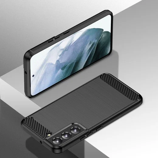 Samsung Galaxy S22 Plus Hoesje Geborsteld TPU Back Cover Zwart afbeelding 12
