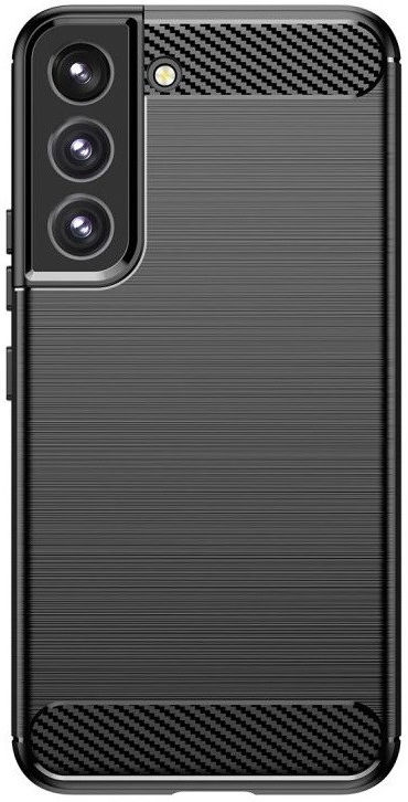 Samsung Galaxy S22 Plus Hoesje Geborsteld TPU Back Cover Zwart afbeelding 2