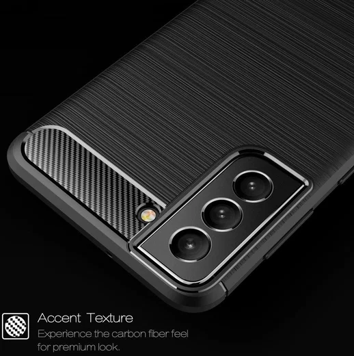 Samsung Galaxy S22 Plus Hoesje Geborsteld TPU Back Cover Zwart afbeelding 7