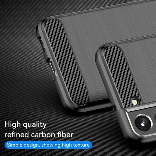 Samsung Galaxy S22 Plus Hoesje Geborsteld TPU Back Cover Zwart afbeelding 8