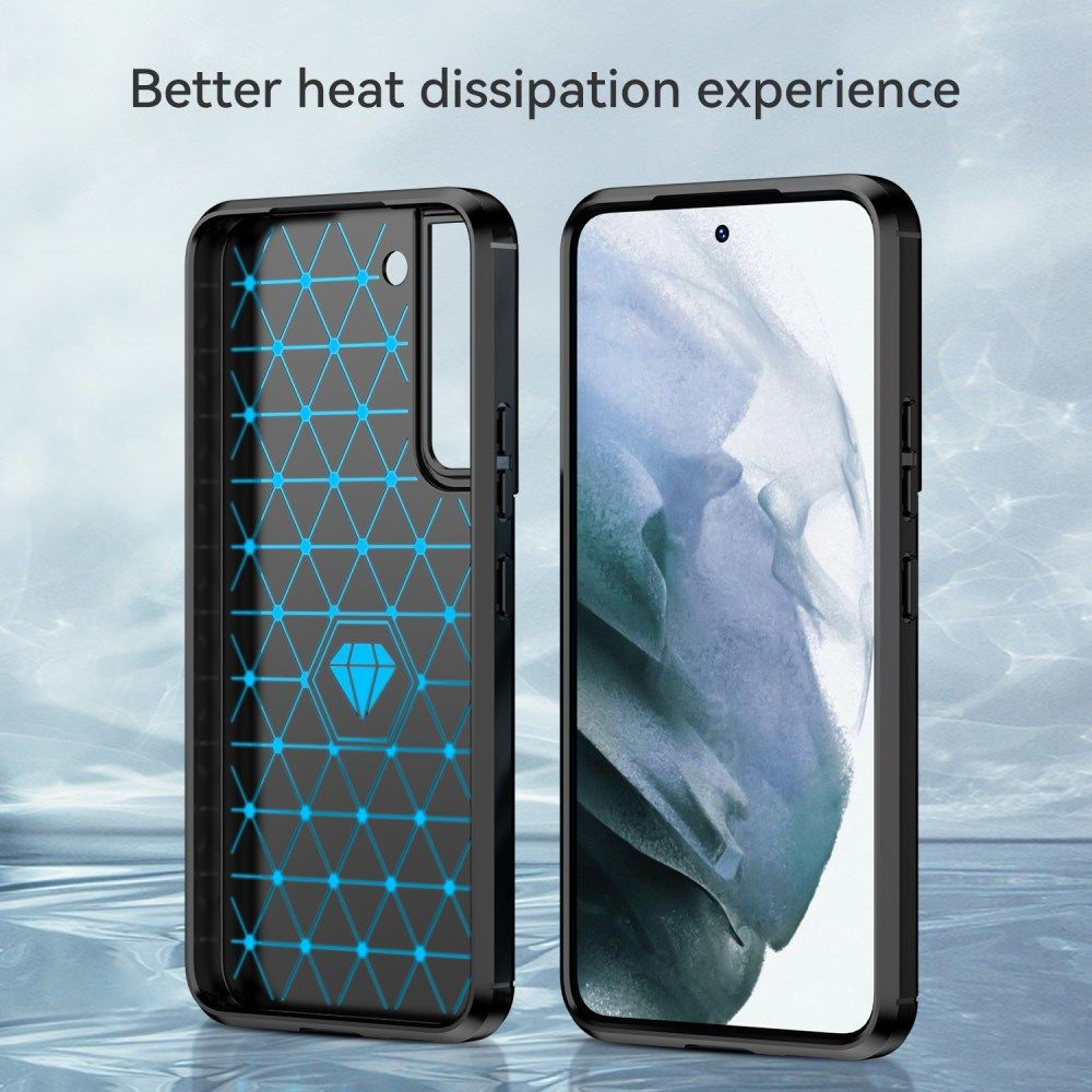Samsung Galaxy S22 Plus Hoesje Geborsteld TPU Back Cover Zwart afbeelding 10