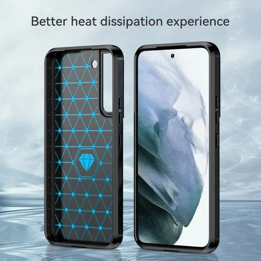 Samsung Galaxy S22 Plus Hoesje Geborsteld TPU Back Cover Zwart afbeelding 10