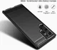 Samsung Galaxy S22 Ultra Hoesje Geborsteld TPU Back Cover Zwart afbeelding 6