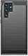 Samsung Galaxy S22 Ultra Hoesje Geborsteld TPU Back Cover Zwart afbeelding 2
