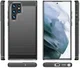 Samsung Galaxy S22 Ultra Hoesje Geborsteld TPU Back Cover Zwart afbeelding 14