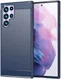 Samsung Galaxy S22 Ultra Hoesje Geborsteld TPU Back Cover Blauw afbeelding 1
