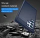 Samsung Galaxy S22 Ultra Hoesje Geborsteld TPU Back Cover Blauw afbeelding 5