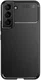 Samsung Galaxy S22 Hoesje Siliconen Carbon TPU Back Cover Zwart afbeelding 5