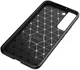 Samsung Galaxy S22 Hoesje Siliconen Carbon TPU Back Cover Zwart afbeelding 9