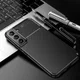 Samsung Galaxy S22 Hoesje Siliconen Carbon TPU Back Cover Zwart afbeelding 4