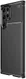 Samsung Galaxy S22 Ultra Hoesje Siliconen Carbon TPU Back Cover Zwart afbeelding 1