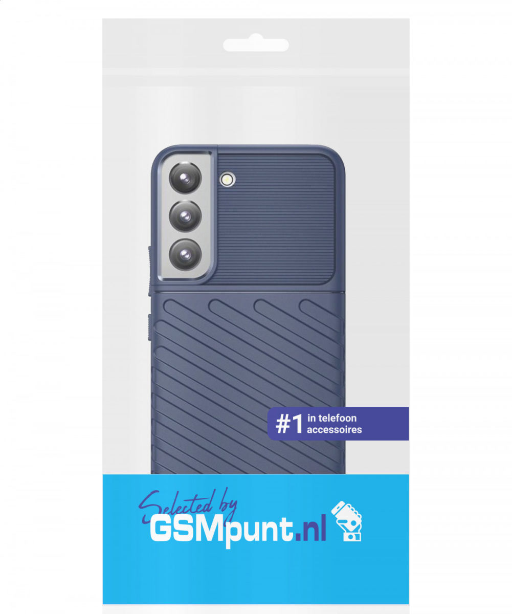 Samsung Galaxy S22 Plus Hoesje TPU Thunder Design Back Cover Blauw afbeelding 10
