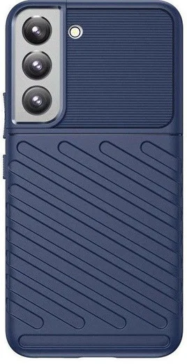 Samsung Galaxy S22 Plus Hoesje TPU Thunder Design Back Cover Blauw afbeelding 2