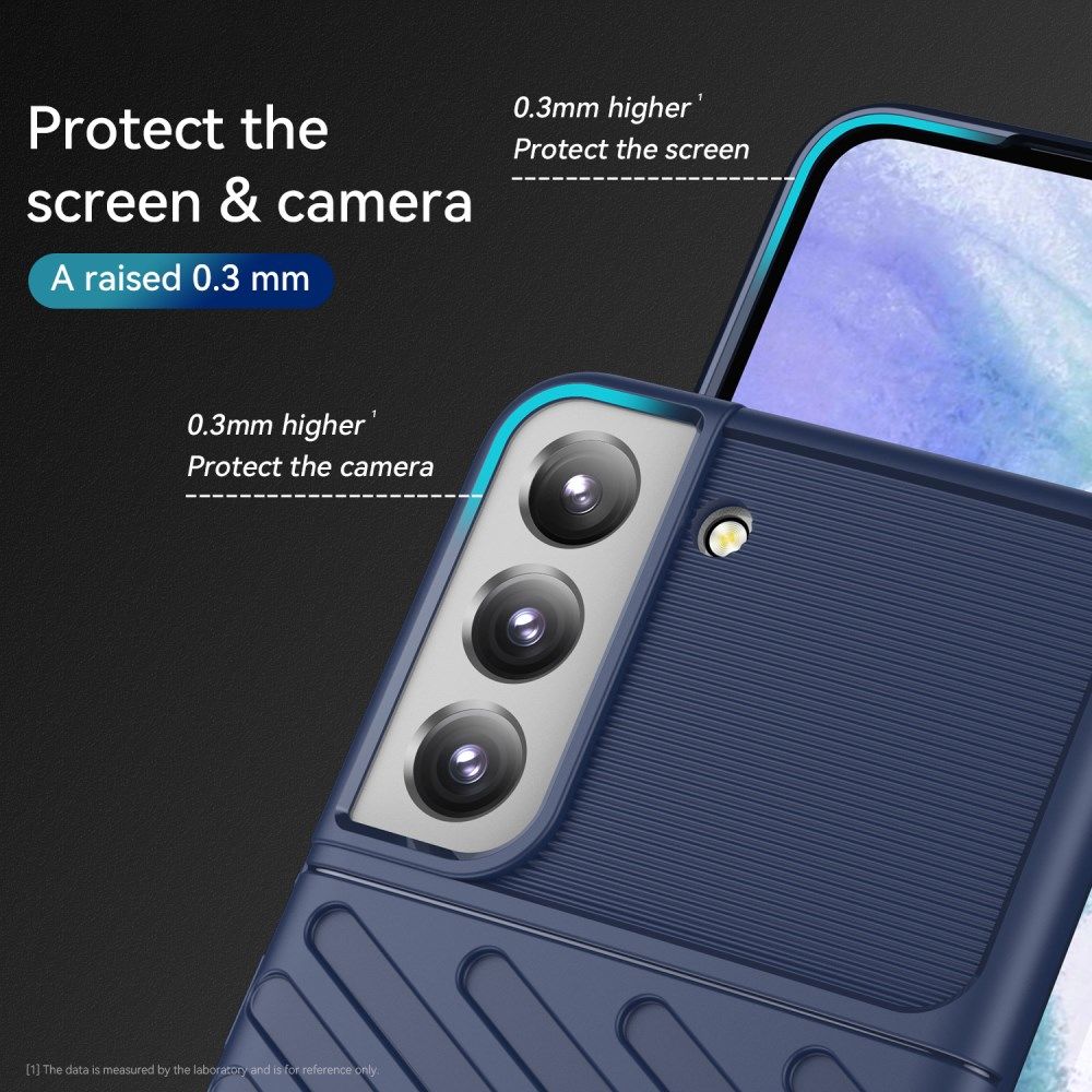 Samsung Galaxy S22 Plus Hoesje TPU Thunder Design Back Cover Blauw afbeelding 5