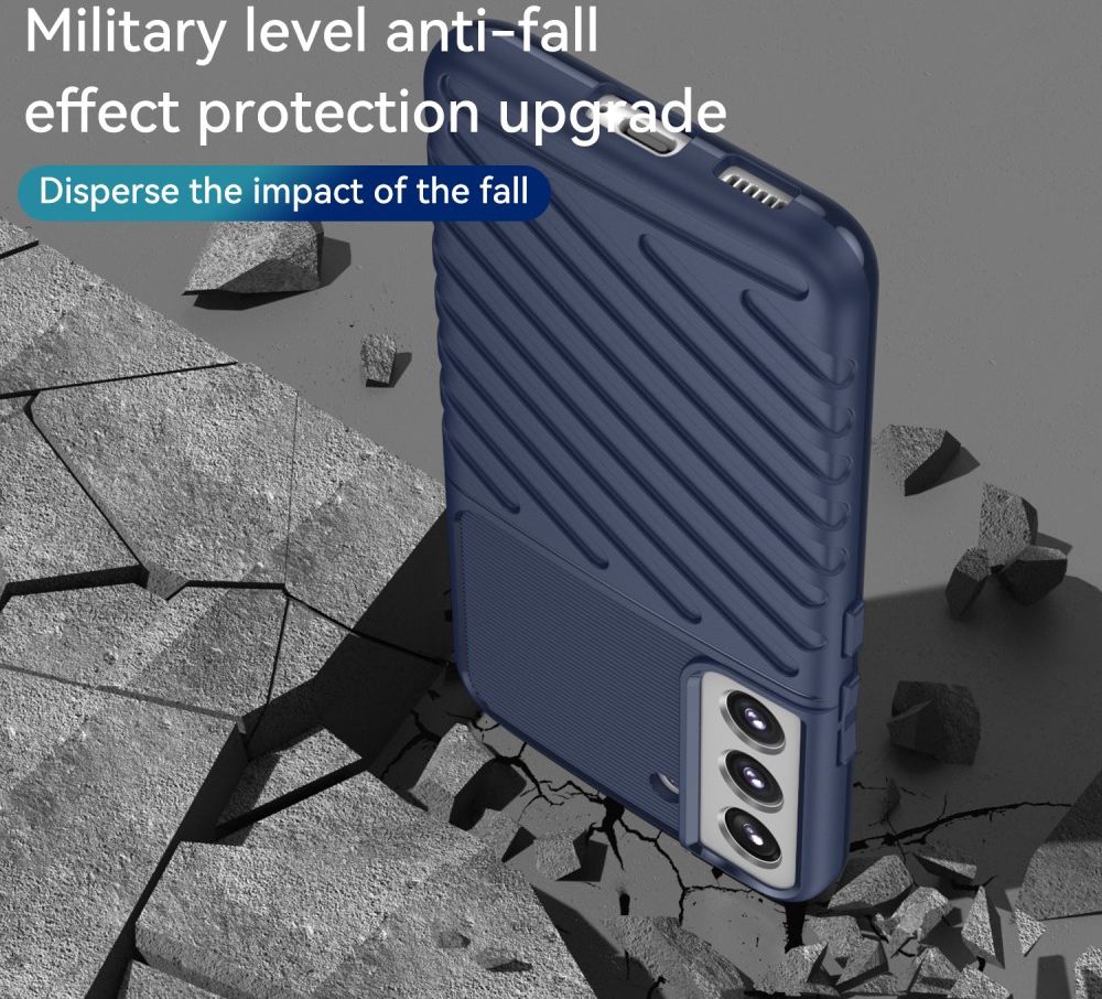 Samsung Galaxy S22 Plus Hoesje TPU Thunder Design Back Cover Blauw afbeelding 8
