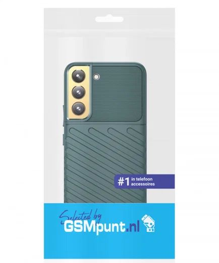 Samsung Galaxy S22 Plus Hoesje TPU Thunder Design Back Cover Groen afbeelding 10