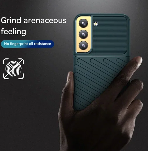 Samsung Galaxy S22 Plus Hoesje TPU Thunder Design Back Cover Groen afbeelding 4