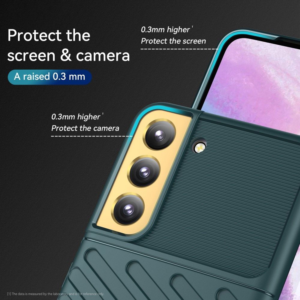 Samsung Galaxy S22 Plus Hoesje TPU Thunder Design Back Cover Groen afbeelding 5