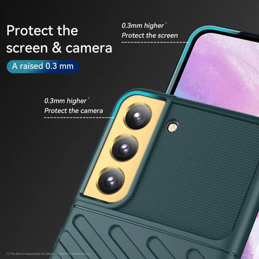 Samsung Galaxy S22 Plus Hoesje TPU Thunder Design Back Cover Groen afbeelding 5