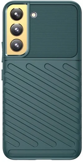 Samsung Galaxy S22 Plus Hoesje TPU Thunder Design Back Cover Groen afbeelding 2
