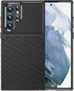 Samsung Galaxy S22 Ultra Hoesje TPU Thunder Design Back Cover Zwart