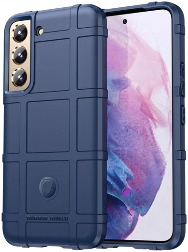 Samsung Galaxy S22 Hoesje Shock Proof Rugged Shield Back Cover Blauw afbeelding 1