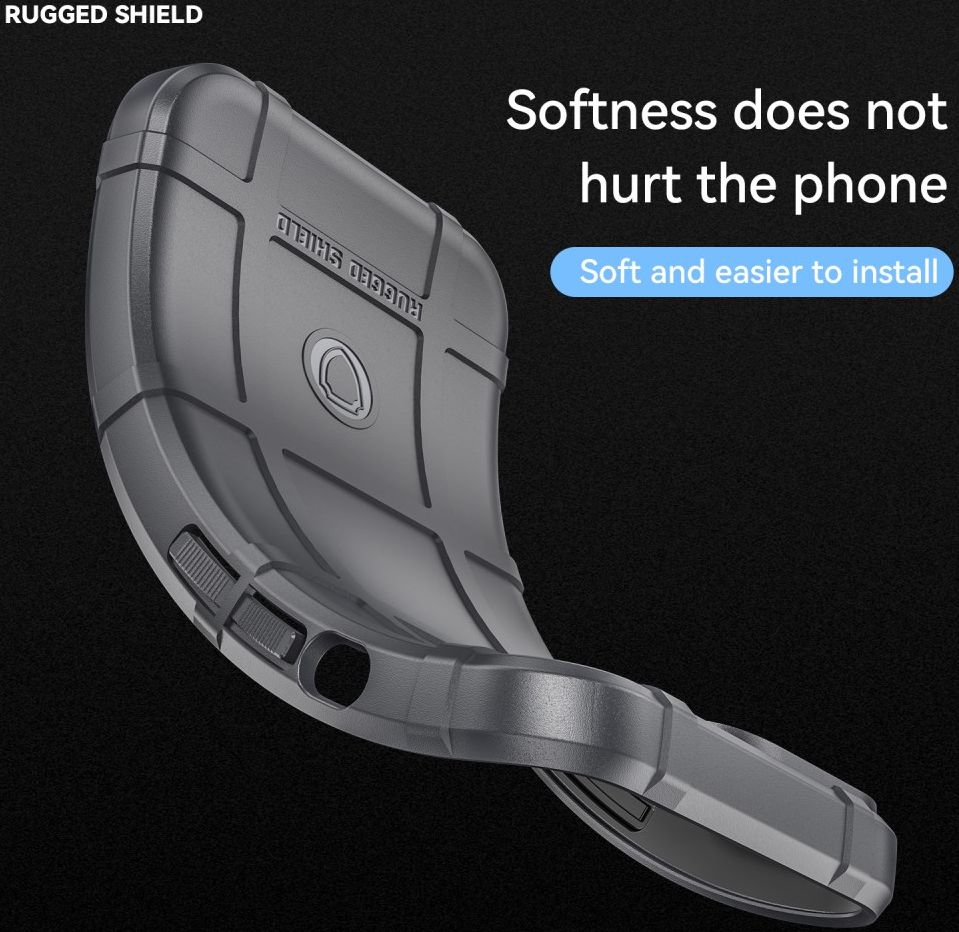 Samsung Galaxy S22 Hoesje Shock Proof Rugged Shield Back Cover Grijs afbeelding 4