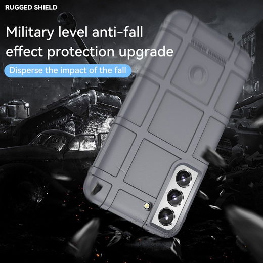 Samsung Galaxy S22 Hoesje Shock Proof Rugged Shield Back Cover Grijs afbeelding 5