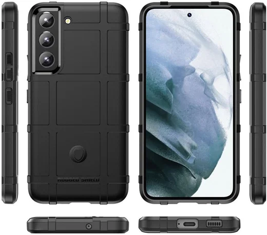 Samsung Galaxy S22 Plus Hoesje Shock Proof Rugged Back Cover Zwart afbeelding 9