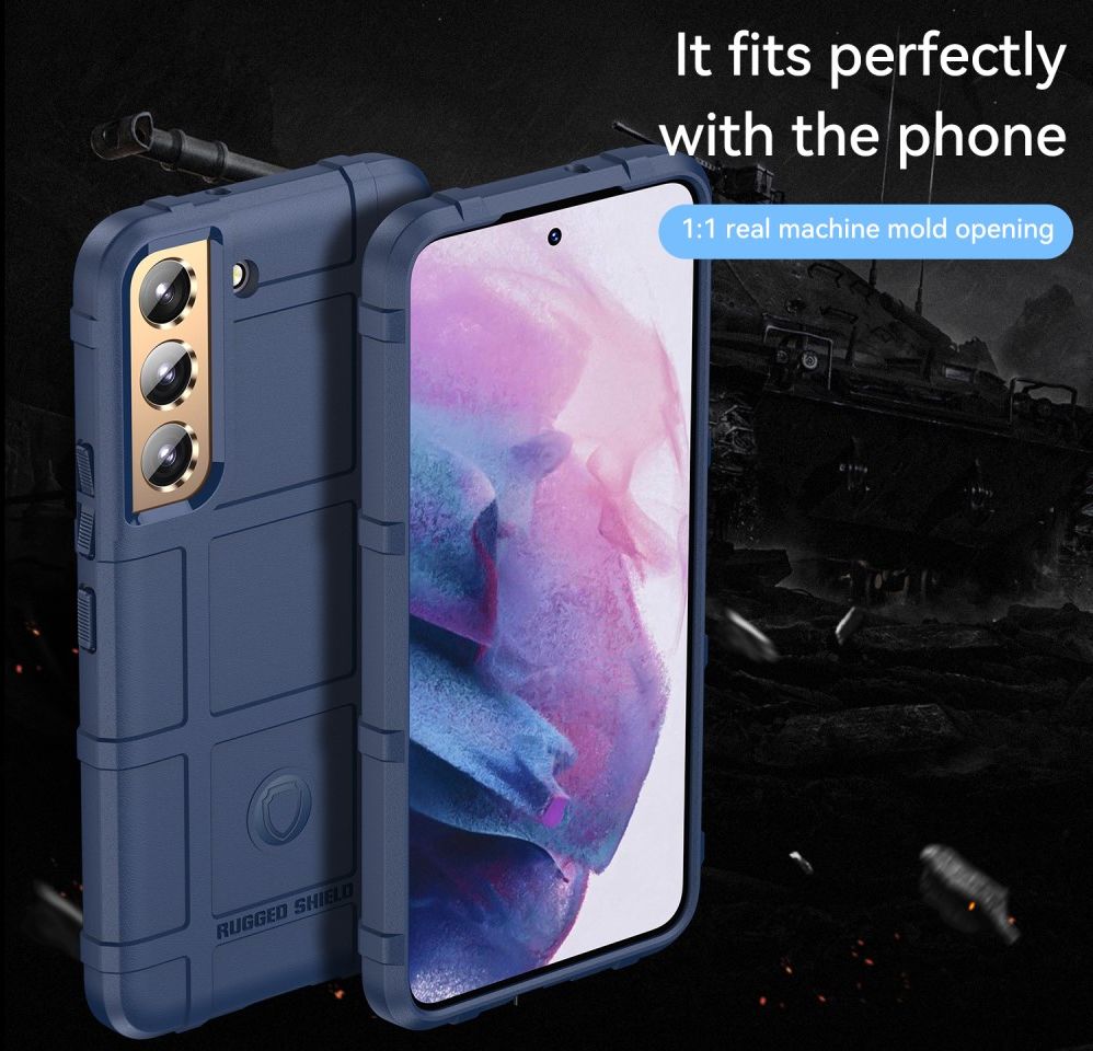 Samsung Galaxy S22 Plus Hoesje Shock Proof Rugged Back Cover Blauw afbeelding 3