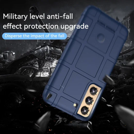 Samsung Galaxy S22 Plus Hoesje Shock Proof Rugged Back Cover Blauw afbeelding 8