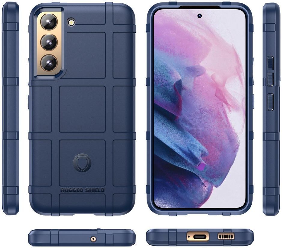 Samsung Galaxy S22 Plus Hoesje Shock Proof Rugged Back Cover Blauw afbeelding 9