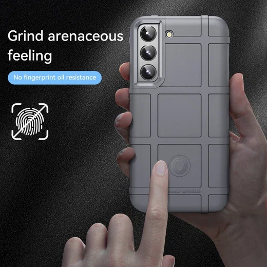 Samsung Galaxy S22 Plus Hoesje Shock Proof Rugged Back Cover Grijs afbeelding 4