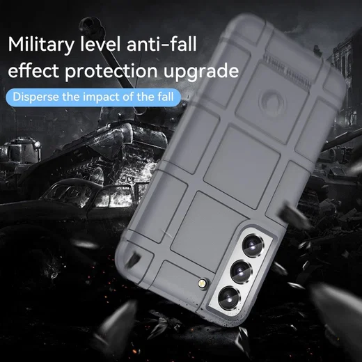 Samsung Galaxy S22 Plus Hoesje Shock Proof Rugged Back Cover Grijs afbeelding 8