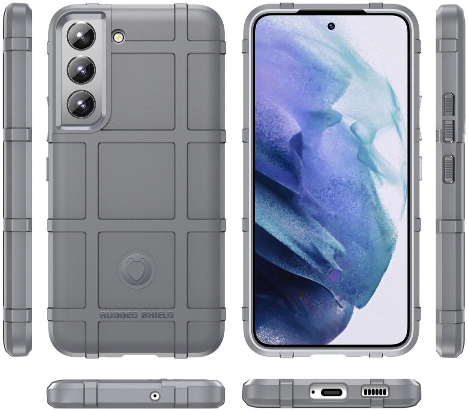Samsung Galaxy S22 Plus Hoesje Shock Proof Rugged Back Cover Grijs afbeelding 9
