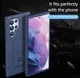 Samsung Galaxy S22 Ultra Hoesje Shock Proof Rugged Back Cover Blauw afbeelding 6