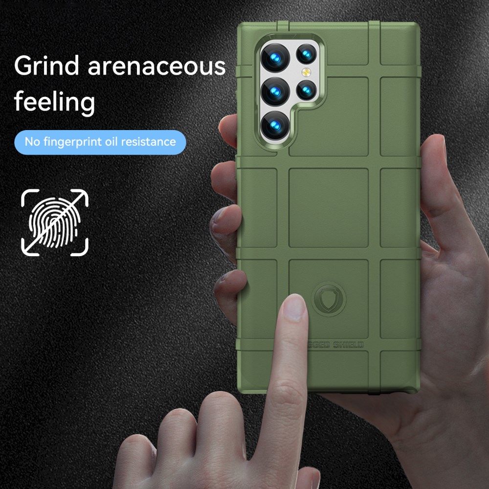 Samsung Galaxy S22 Ultra Hoesje Shock Proof Rugged Back Cover Groen afbeelding 7