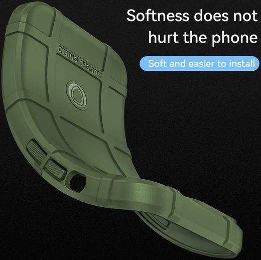Samsung Galaxy S22 Ultra Hoesje Shock Proof Rugged Back Cover Groen afbeelding 5