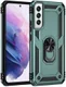 Samsung Galaxy S22 Hoesje Hybride Kickstand Back Cover Groen afbeelding 2