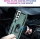 Samsung Galaxy S22 Hoesje Hybride Kickstand Back Cover Groen afbeelding 5