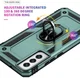 Samsung Galaxy S22 Hoesje Hybride Kickstand Back Cover Groen afbeelding 6